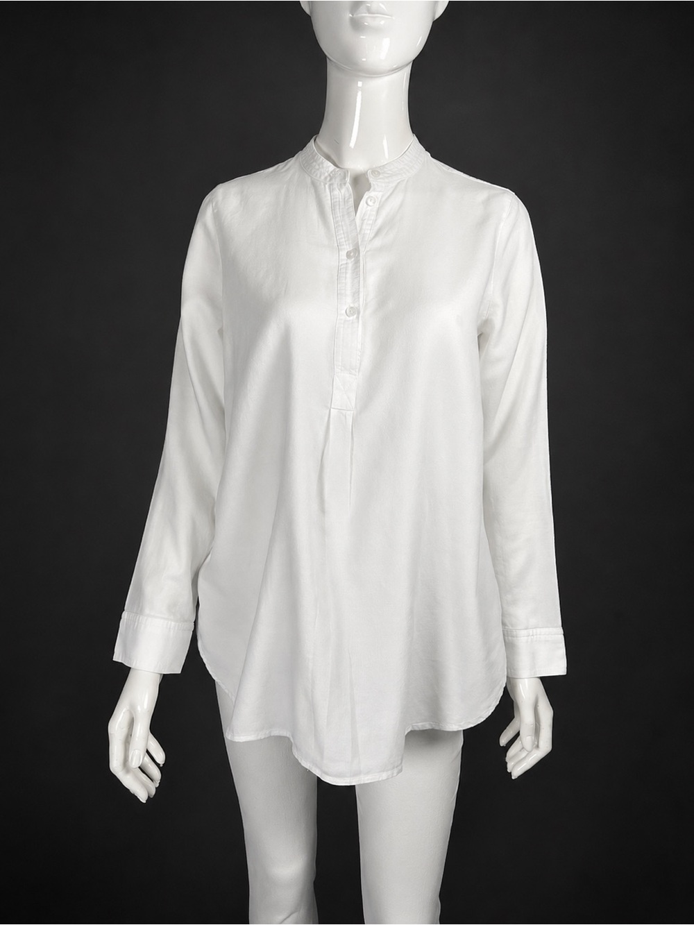 Madewell White 100% Cotton Popover Blouse | Size Small